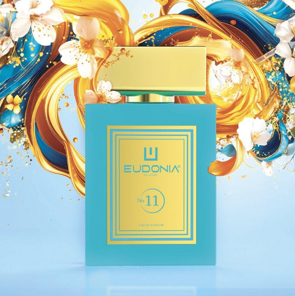 Profumo Eudonia Profumi Elegance Tiffany di Elma Beauty Shop, confezione elegante con bottiglia raffinata e dettagli sofisticati.