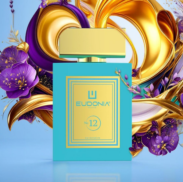Profumo Eudonia Elegance Tiffany di Elma Beauty Shop, flacone elegante con fragranza floreale e fresca, vista frontale.