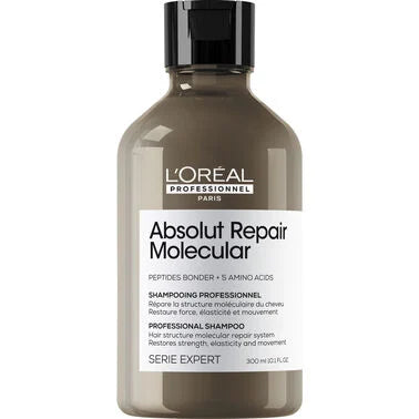 L'OREAL SERIE EXPERT ABSOLUT REPAIR MOLECULAR SHAMPOO 300 ML - Elma Beauty Shop