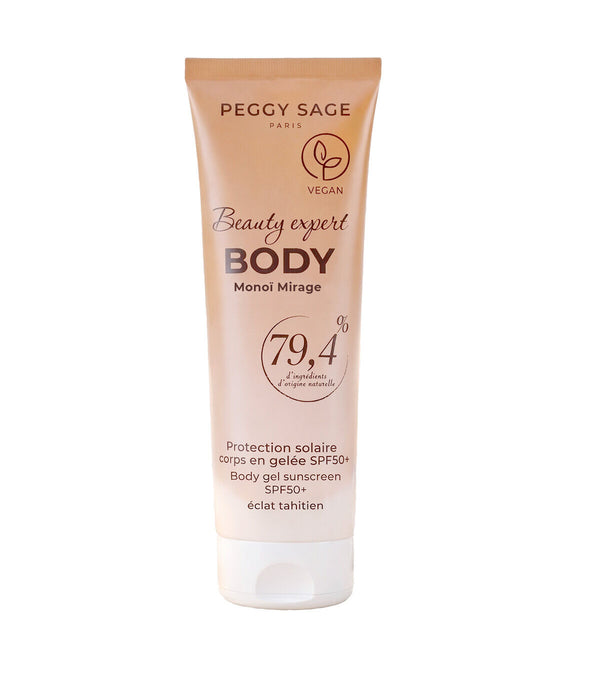 Gel protettivo solare SPF 50+ Peggy Sage, 75 ml, con filtro solare ad alta protezione per la pelle del viso.