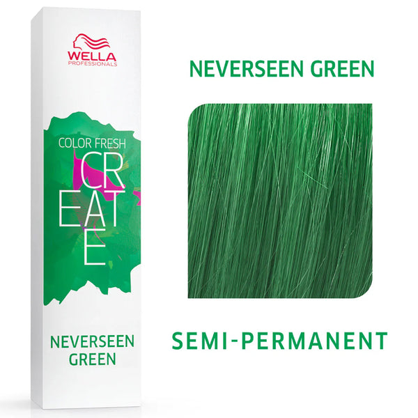 Tinta colorante Wella Color Fresh Create da 60 ml, confezione con tubo di colore rosa e dettagli di packaging.