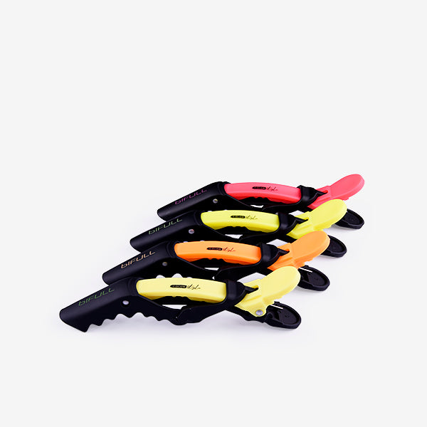 PINZE CON LEVERAGGIO 4 PZ - IN PLASTICA COLORATI - Elma Beauty Shop