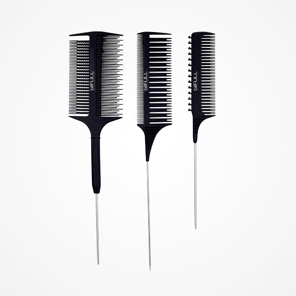 Kit di pettini per meches Balayage Elma Beauty Shop con 3 pezzi, strumenti per tecniche di colorazione dei capelli.