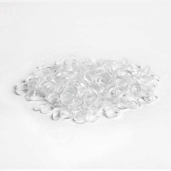 ELASTICI IN GOMMA Ø 15 CONF.300 PZ TRASPARENTI - Elma Beauty Shop