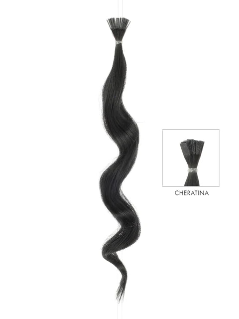 DIBIASE EXTENSION CON CHERATINA CAPELLI 100% NATURALI - ONDULATI 20 PZ 50CM - Elma Beauty Shop