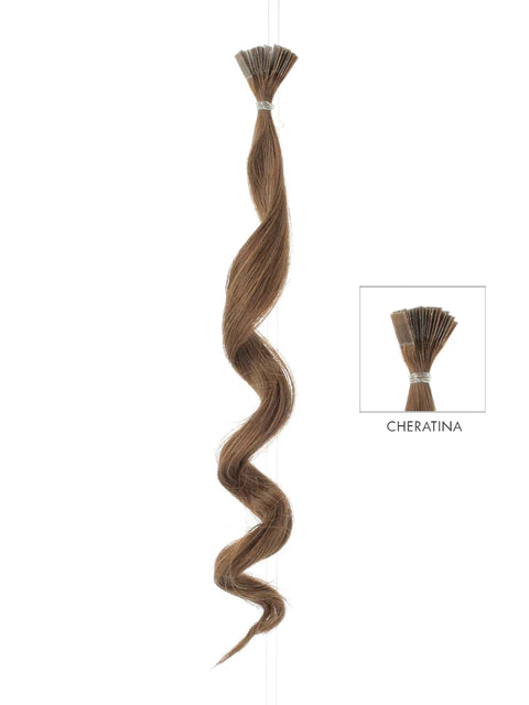 DIBIASE EXTENSION CON CHERATINA CAPELLI 100% NATURALI - ONDULATI 20 PZ 50CM - Elma Beauty Shop