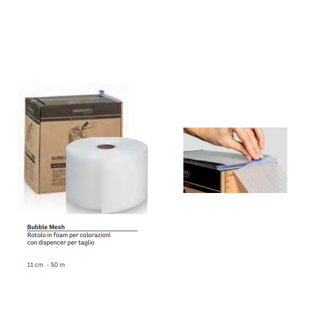 MECHES ROTOLO IN FOAM 50 MT LARGH.11 CM - Elma Beauty Shop