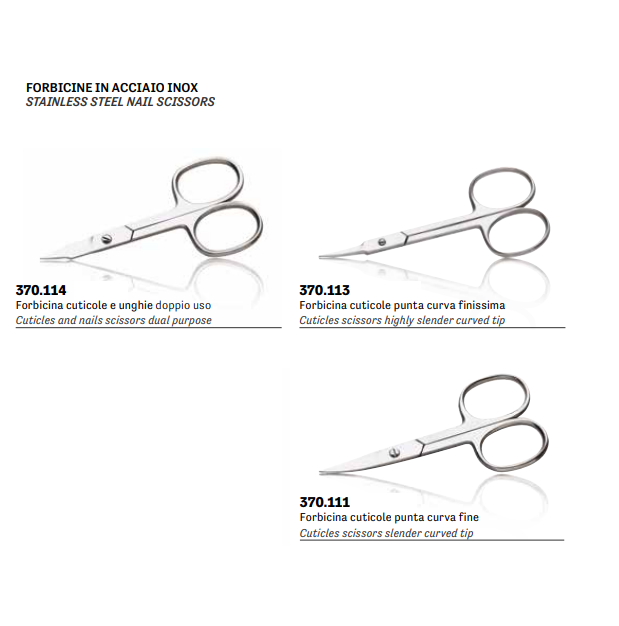 FORBICINA MANICURE ACCIAIO INOX - XANITALIA - Elma Beauty Shop