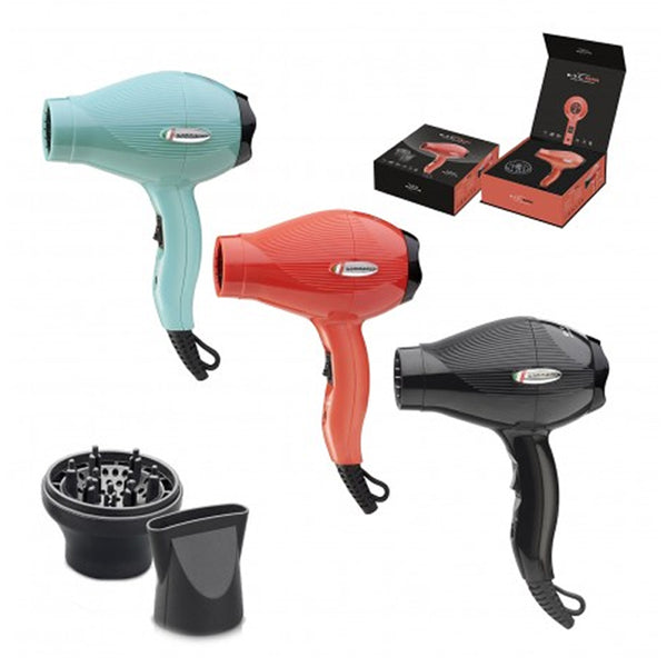Phon mini elettrico Gamma Più ETC Light con diffusore da viaggio, ideale per styling portatile e facile da usare in estetica.