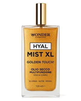 Spray idratante LR Wonder Hyal Mist XL con olio secco multifunzione in flacone da 100 ml, per cura della pelle e dei capelli.
