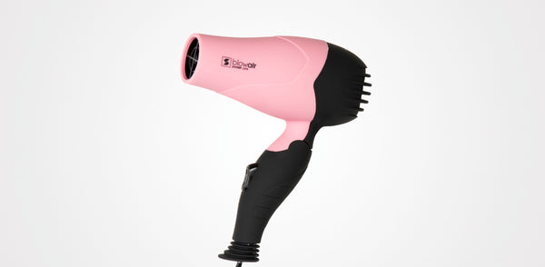 Phon mini da viaggio Air Pocket Elma Beauty Shop, asciugacapelli compatto con potenza di 850W, design rettangolare.