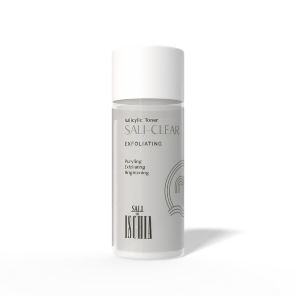 Tonico sali di Ischia Salicilico Elma Beauty Shop in bottiglia da 150 ml con sali clear per la cura della pelle.