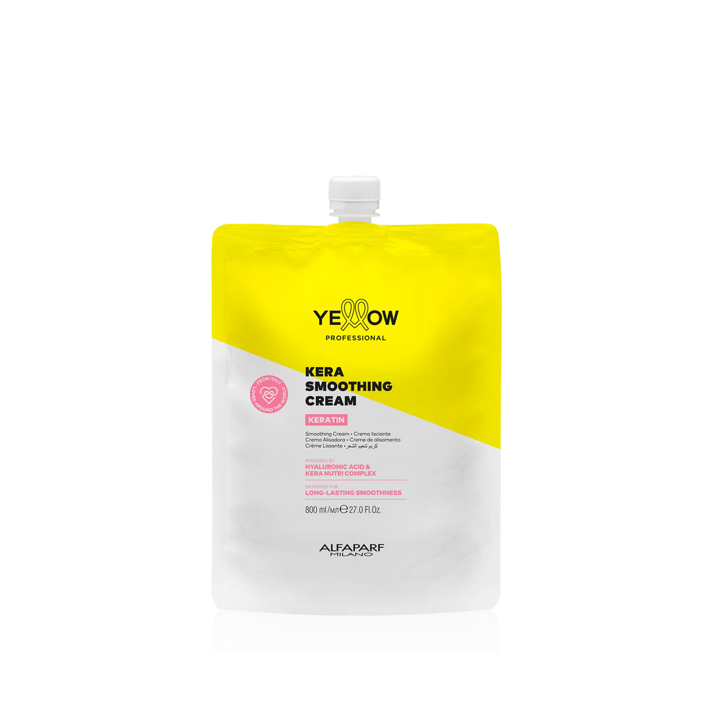 ALFAPARF YELLOW KERATIN SMOOTHING CREAM 800 ML - Elma Beauty Shop