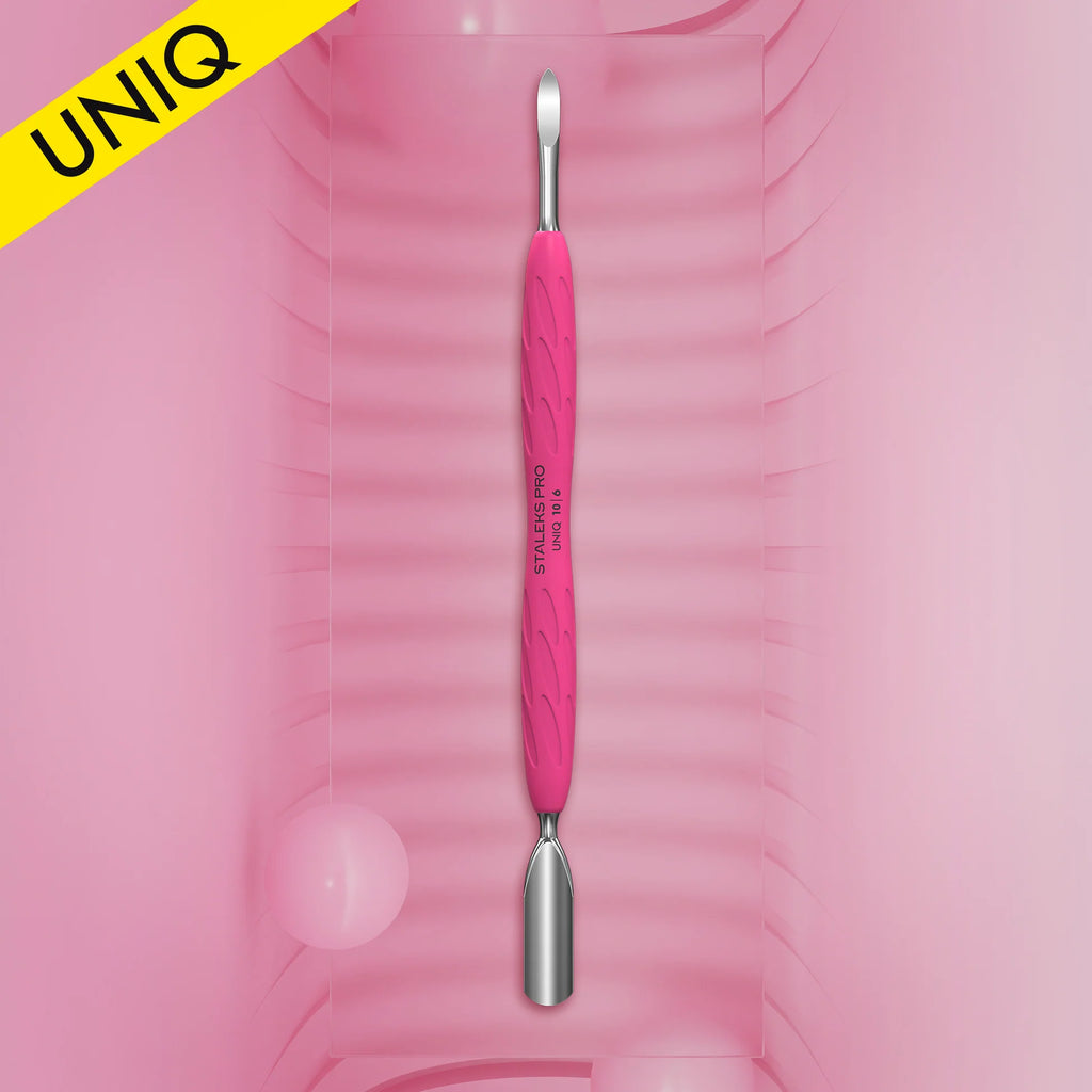 STALEKS PRO UNIQ SPATOLA PER MANICURE CON MANIGLIA IN SILICONS «GUMMY» PQ-10/6