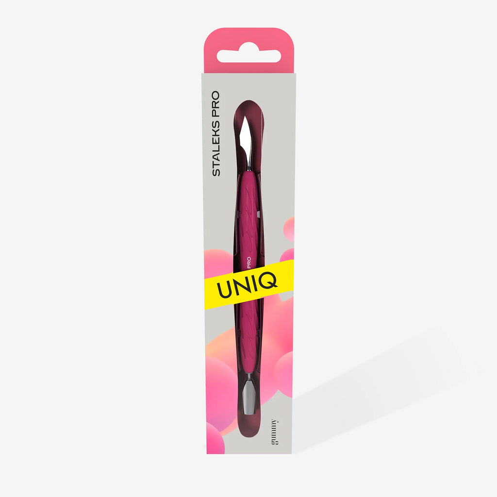 STALEKS PRO UNIQ SPATOLA PER MANICURE CON MANIGLIA IN SILICONS «GUMMY» PQ-10/3 - Elma Beauty Shop