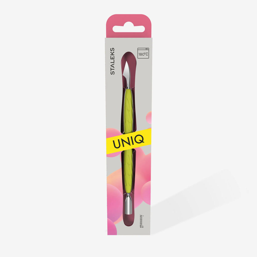STALEKS PRO UNIQ SPATOLA PER MANICURE CON MANIGLIA IN SILICONS «GUMMY» PQ-10/3Y