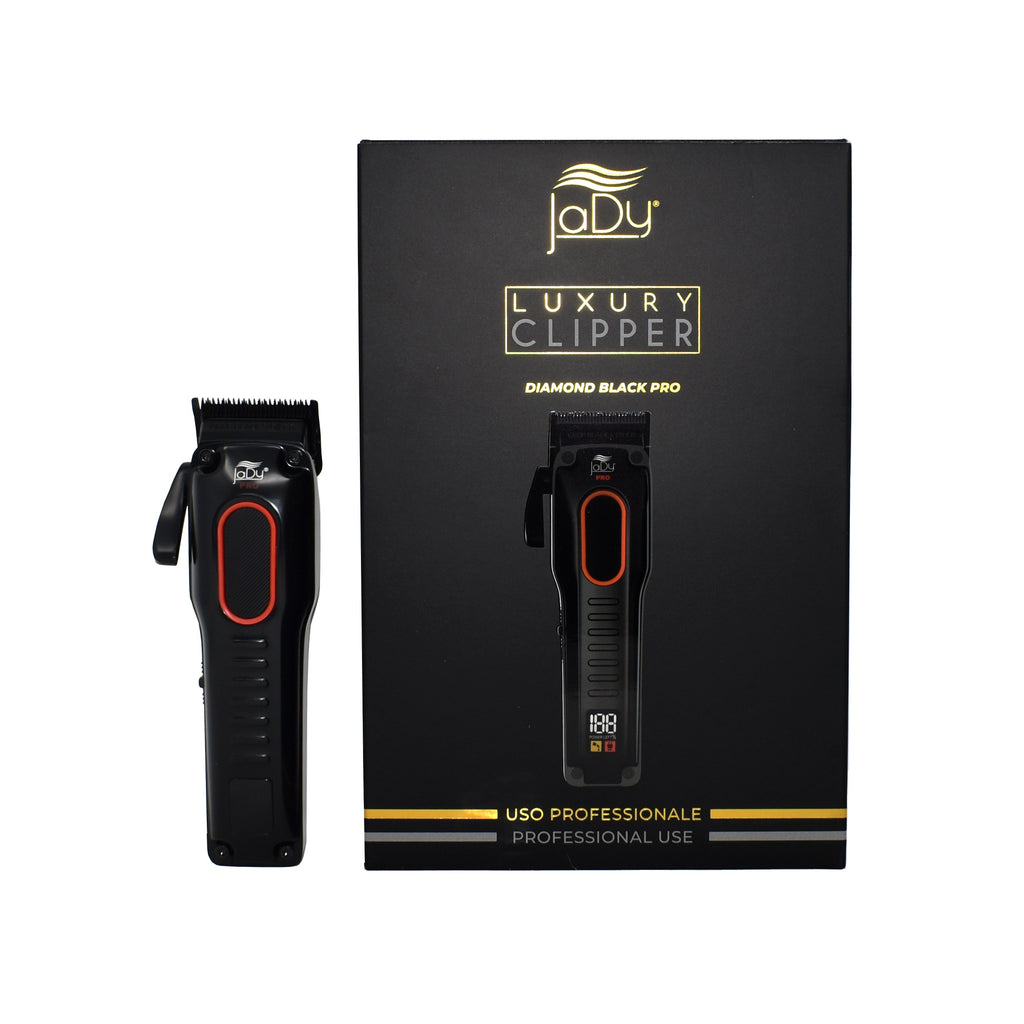 JADY LUXURY CLIPPER TOSATRICE RASOIO ELETTRICO PER CAPELLI PROFESSIONALE DIAMOND BLACK PRO - Elma Beauty Shop