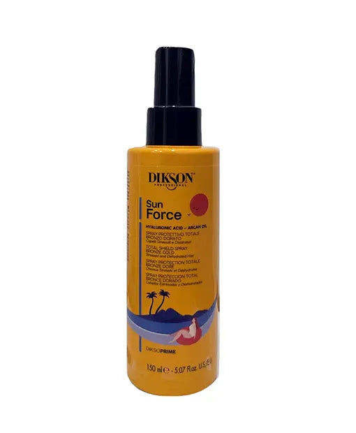 Siero protettivo Dikson Sun Force in spray da 150 ml, formula nutriente e idratante per capelli esposti al sole.