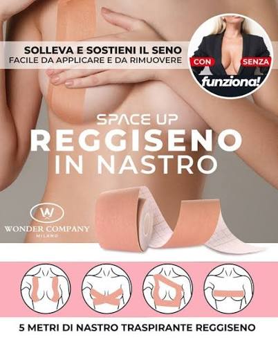 Reggiseno invisibile LR Wonder di Elma Beauty Shop, senza cuciture e invisibile sotto i vestiti, in tessuto nero.