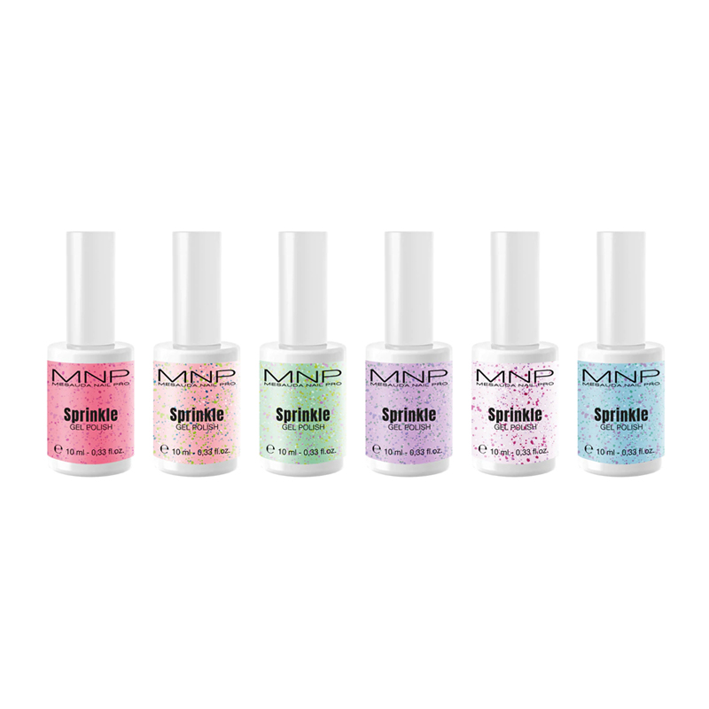 MESAUDA MNP GEL POLISH NAIL COLOUR SEMIPERMANENTE 10 ML COLLEZIONE SPRINKLE - Elma Beauty Shop