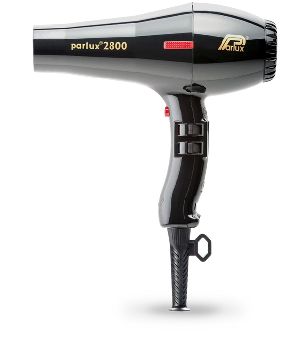 Asciugacapelli Parlux 2800 nero di Elma Beauty Shop con design elegante e manico ergonomico.