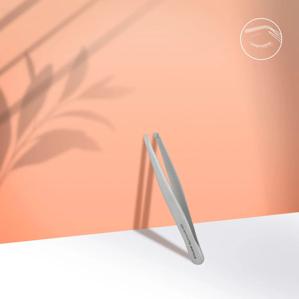 Pinzetta per sopracciglia Staleks Pro Beauty & Care TBC-10/3, strumenti professionali per modellare le sopracciglia, in acciaio inox