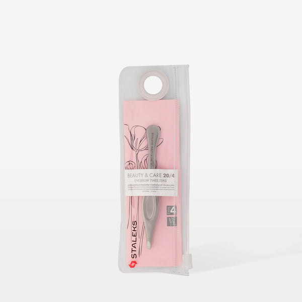 Pinzetta per sopracciglia Elma Beauty Shop STALEKS PRO BEAUTY & CARE TBC-20/4, punta fine per modellare e rimuovere i peli delle sopracciglia